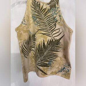 Catherine Malandrino Embroidered Halter Top Blouse